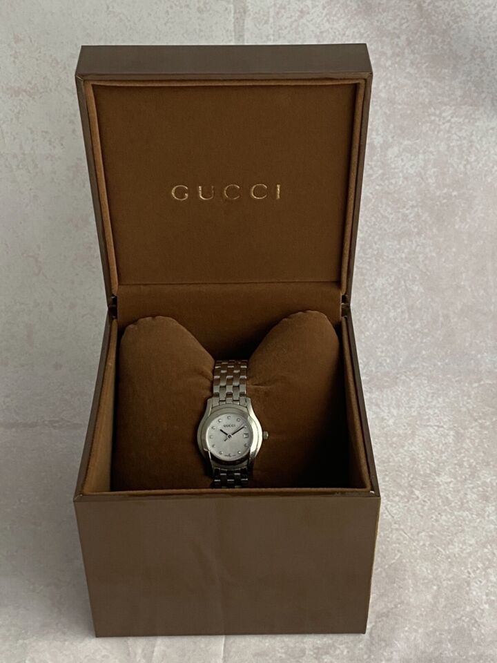 Ladies Gucci Watch with Diamond Hour Markers